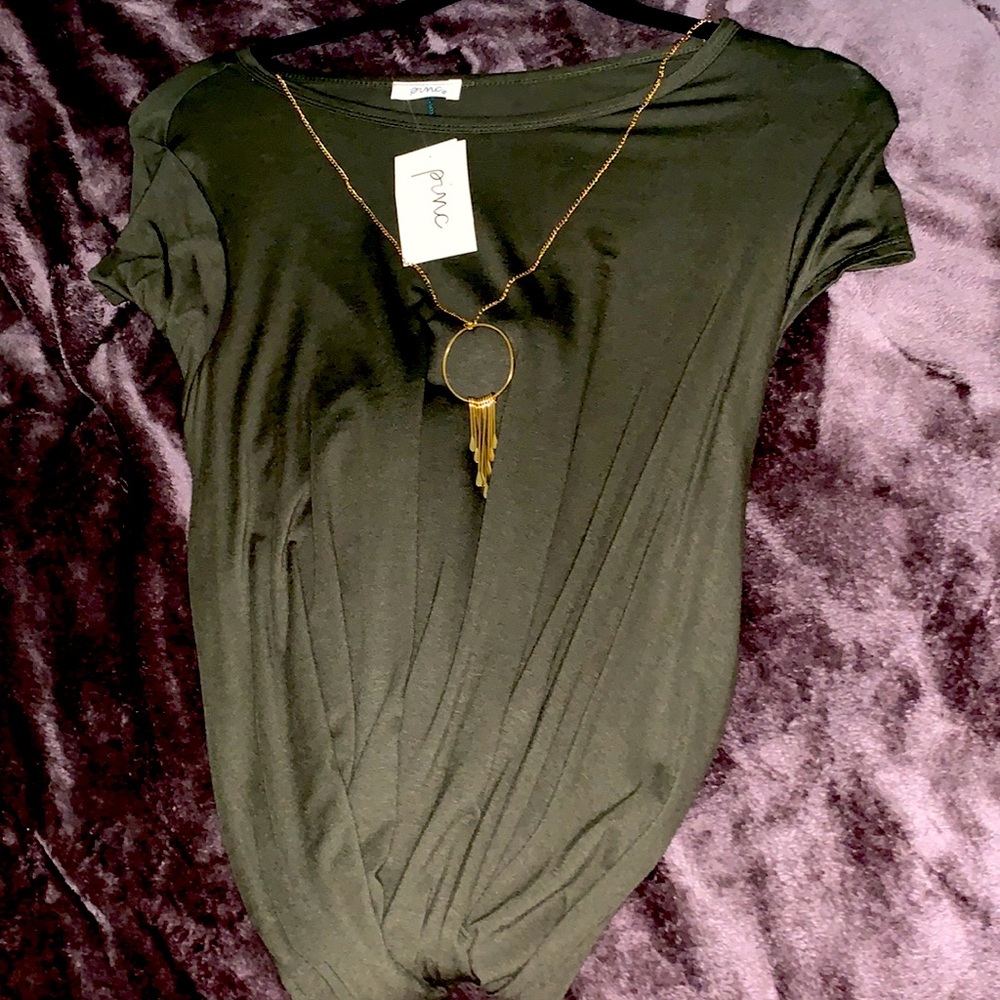 Olive Green Fitted Dress